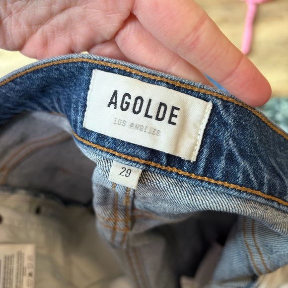 Agolde Riley High Rise Straight Crop Jeans - Picture 5 of 12